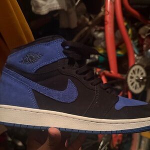 Jordan Athletic Shoes in Black and Blue